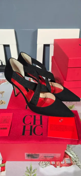 Tacones Carolina Herrera Negro