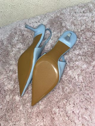 Zapatos Zara Slingback Azul