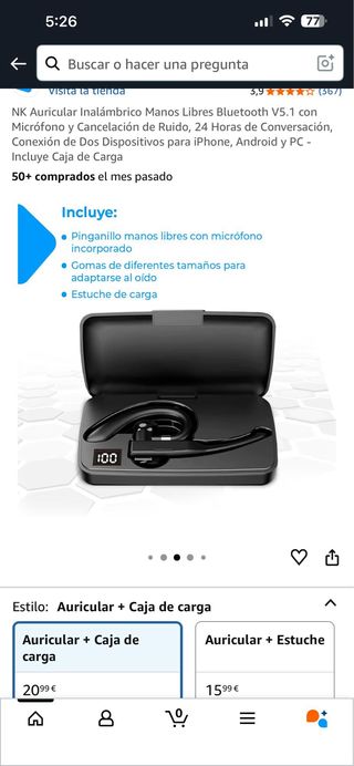 Auricular Bluetooth NK V5.1 Manos Libres