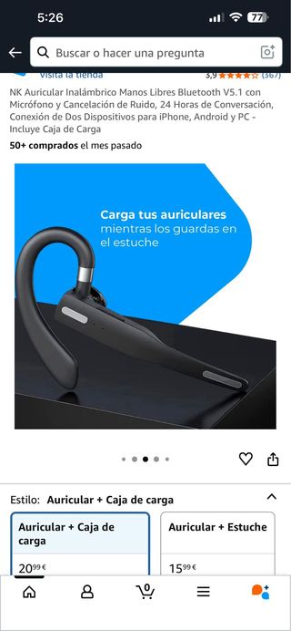 Auricular Bluetooth NK V5.1 Manos Libres