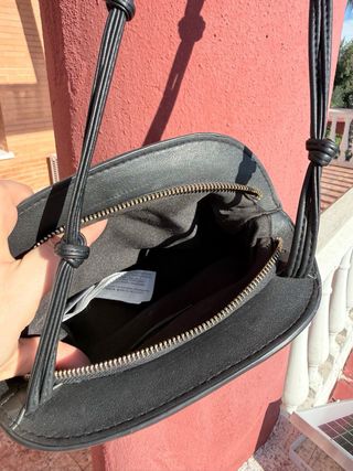 Bolso trenzado negro