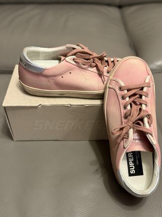 Golden Goose Superstar Donna Rosa Silver