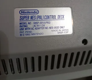 Super Nintendo PAL - Consola Vintage