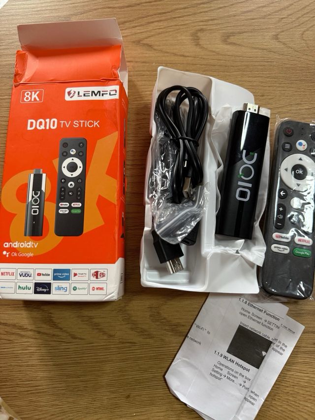 LEMFO DQ10 TV Stick Android TV 8K