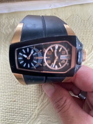 Orologio Diesel da uomo nero e oro