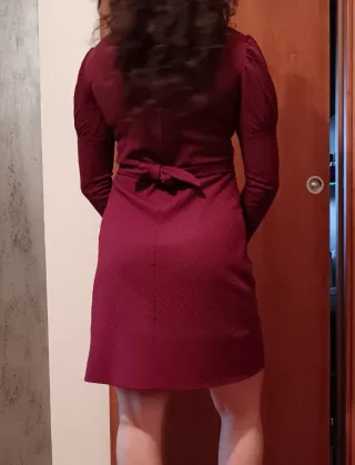 Vestito donna bordeaux