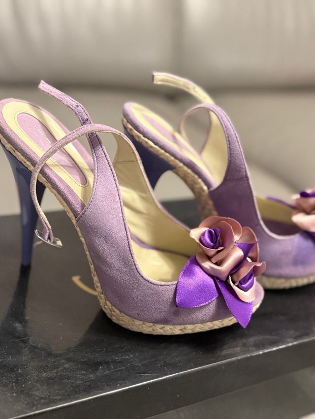 Scarpe Chon tacco donna con fiori