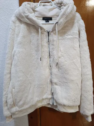 Chaqueta pelo Atmosphere blanco Talla M