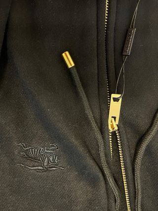 Sudadera Burberry Negra con Cremallera