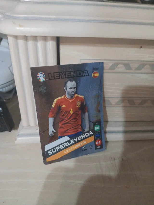 Carta Leyenda Iniesta Eurocopa