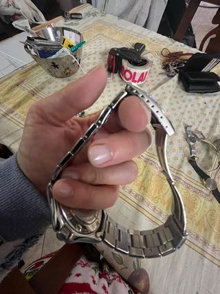 Orologio da polso argento e bianco non testato