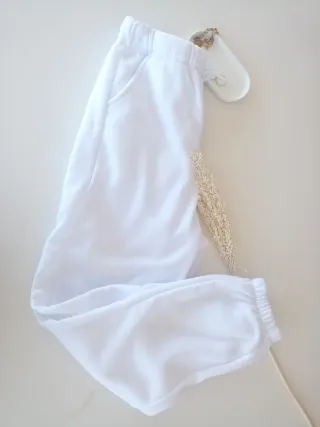 Pantalón de chándal blanco mujer Talla S
