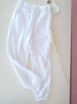 Pantalón de chándal blanco mujer Talla S