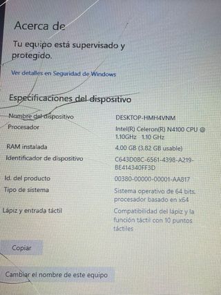 Portátil HP Azul/Gris