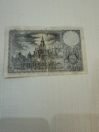 Billete 500 Pesetas 1940 Conde De Orgaz