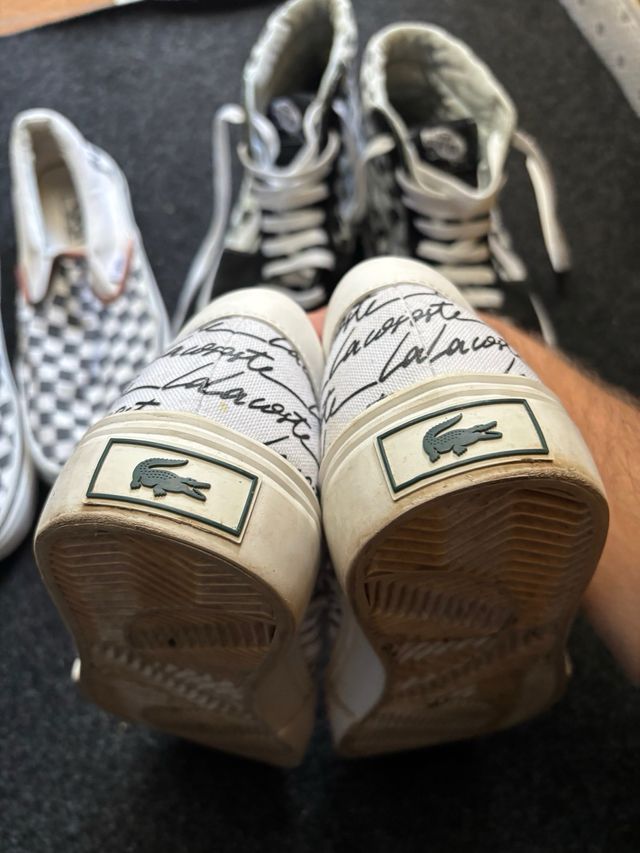 zapatillas vans y lacoste