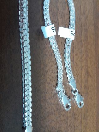 Set Bracciale e Collana Argento 925 Unisex