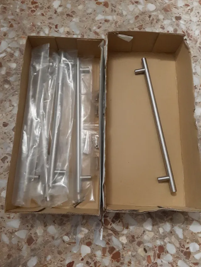 6 Tiradores Acero Inoxidable 30cm