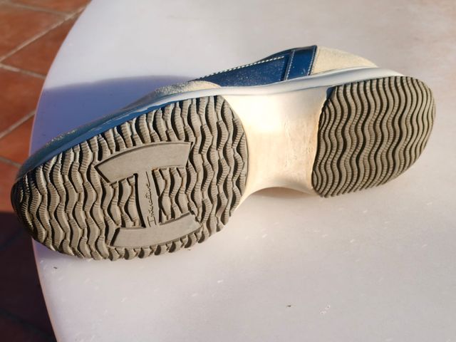 Sneakers Hogan Interactive grigio argento e beige