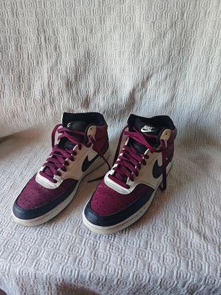 Zapatillas Nike Court Vision Mid talla 44 granate