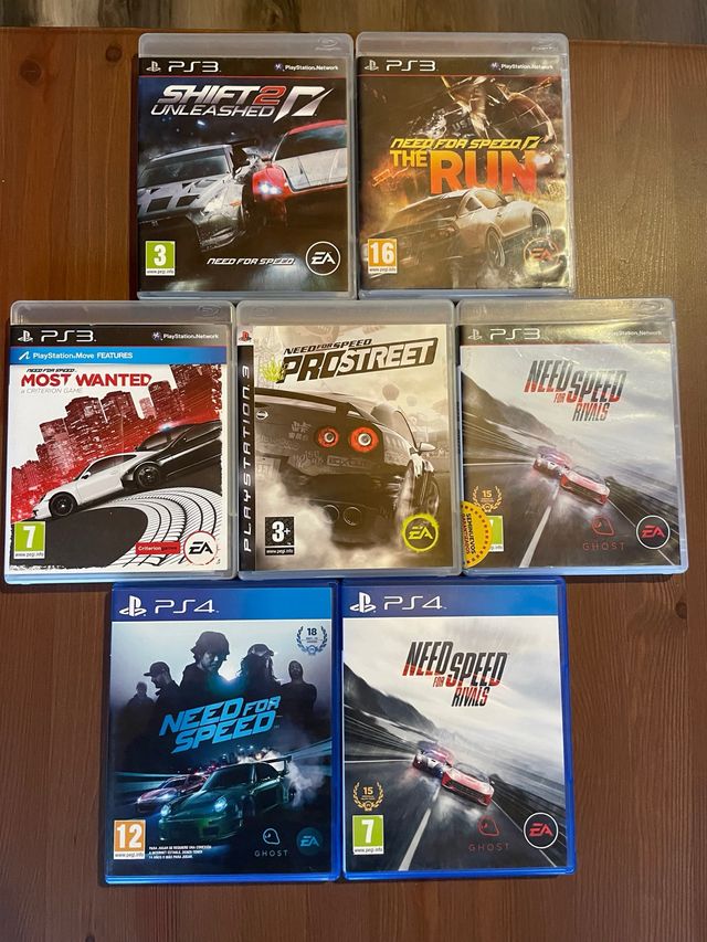 Need for Speed PS3 y PS4: Colección de Juegos