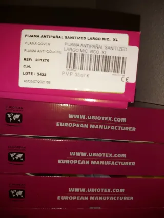 Pijama Antipañal Tallas s .m.l y xl tengo