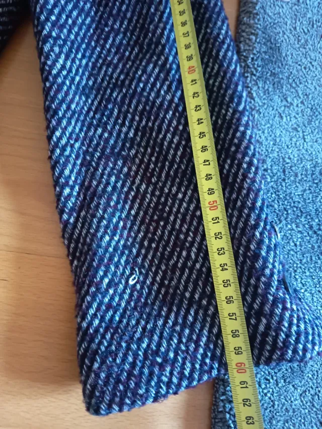 Abrigo Mango 3/4 negro y morado