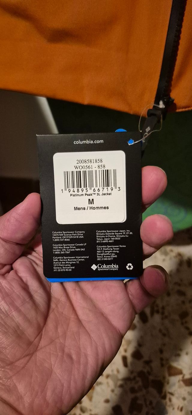 Chaqueta Columbia Titanium Platinum Peak 3L Talla