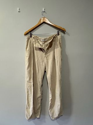 Pantalones beige de pana