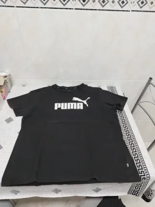 Camiseta Puma Negra Manga Corta
