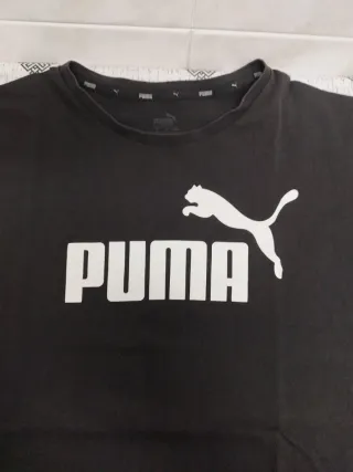 Camiseta Puma Negra Manga Corta