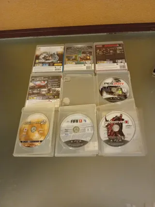 Lote 7 Juegos PS3: ProStreet, FIFA 13, PES 2017, U