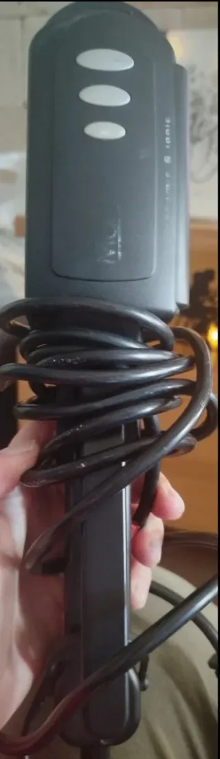 Plancha de pelo negra