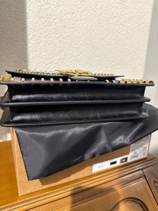 Borsa Pinko Nera con Dettagli Oro