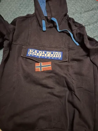 Chaqueta Hombre Talla L Verde Oliva y Rojo