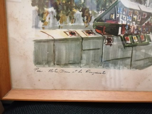 Quadro Notre Dame Parigi anni '60