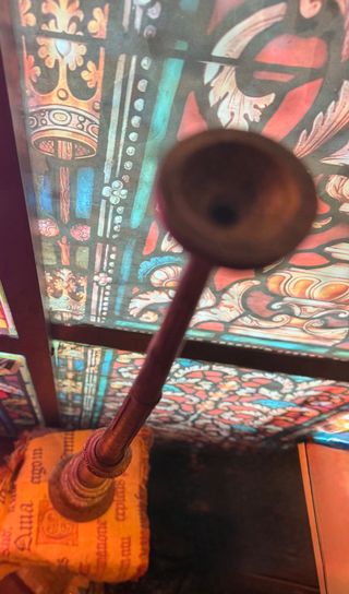 Trompeta Tibetana Ran Dhong Decorada