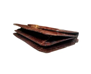 Bolso Cocodrilo Vintage Brillante