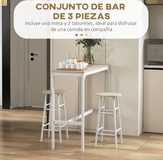 Tavolo alto e 2 sgabelli