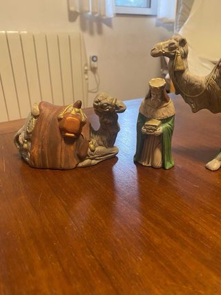 Figuras Belén Reyes Magos y Camellos 15cm