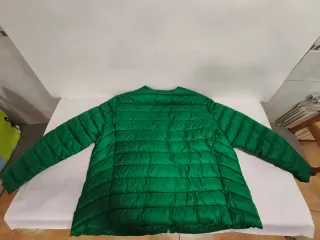 Cazadora acolchada verde mujer