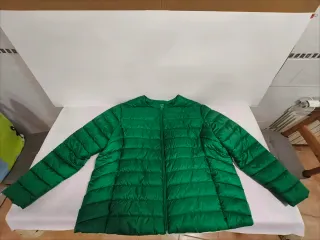 Cazadora acolchada verde mujer