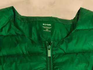 Cazadora acolchada verde mujer