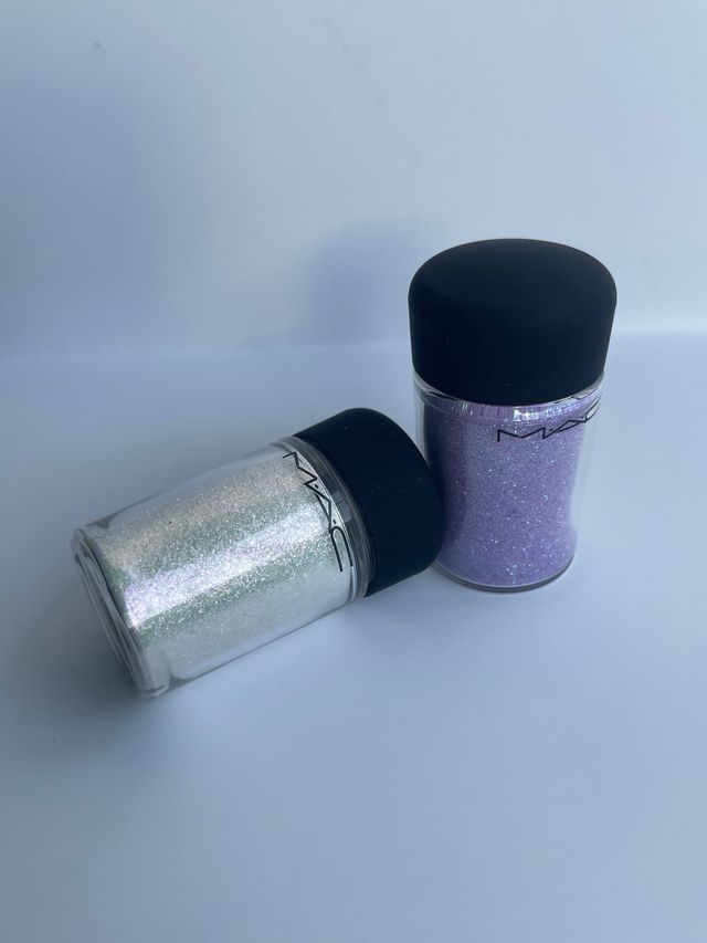 MAC cosmetics 2 Pigmentos (Plata y Morado)