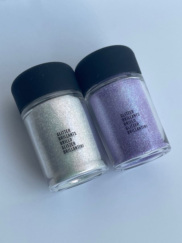 MAC cosmetics 2 Pigmentos (Plata y Morado)