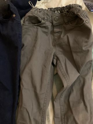 Pantalones slim talla 116 niño grises C&A