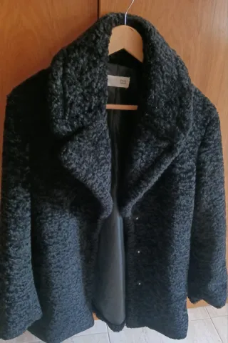 Abrigo negro mujer talla L