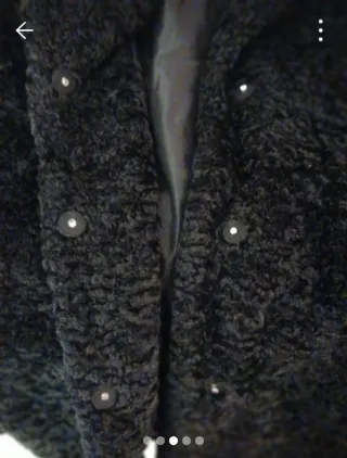 Abrigo negro mujer talla L