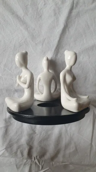 Portacandele in ceramica