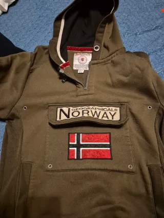 Sudadera Geographical Norway Verde Oliva